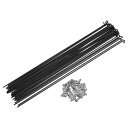 X AUTOHAUX 36本入り 13G Jベンド自転車用スチールスポーク 282mm 11.10インチ サイクルスポーク ブラスニップル付き マウンテンバイク...