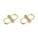 調節可能メタルバックル チェーン短縮ストラップクラスプ 2個入り 22x10mm バッグチェーン長さ調整用 DIYクラフトアクセサリー ゴールドトーン 亜鉛合金