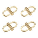 調節可能メタルバックル チェーン短縮ストラップクラスプ 4個入り 22x10mm バッグチェーン長さ調整用 DIYクラフトアクセサリー ゴールドトーン 亜鉛合金