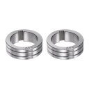 ミグ溶接機 ワイヤー送り駆動ローラー 30mm x 22mm x 10mm x 4mm キー溝幅ロール代替品 Uグルーヴ0.8mm-1mm 2個入り