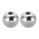 PATIKIL M8x25mmボールナットノブ 2個セット 女性用スレッド 304ステンレススチール製ラウンドブ ラインドホールスクリューキャップカバー 照明機...
