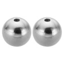 PATIKIL M5x25mmボールナットノブ 2個セット 女性用スレッド 304ステンレススチール製ラウンドブ ラインドホールスクリューキャップカバー 照明機...