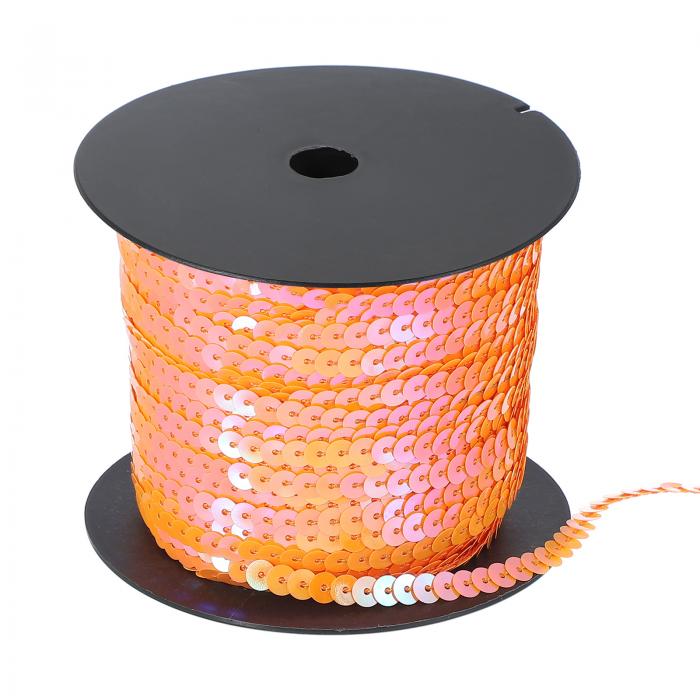 100ヤードフラットシーケンストリム、6mmパレットシーケンスストリングリボンロールスパンコールフラッ..