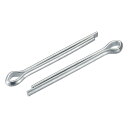割りピン ファスナー スプリットピン 自動車機械用 炭素鋼 12mm x 120mm シルバートーン 4本入り(4)
