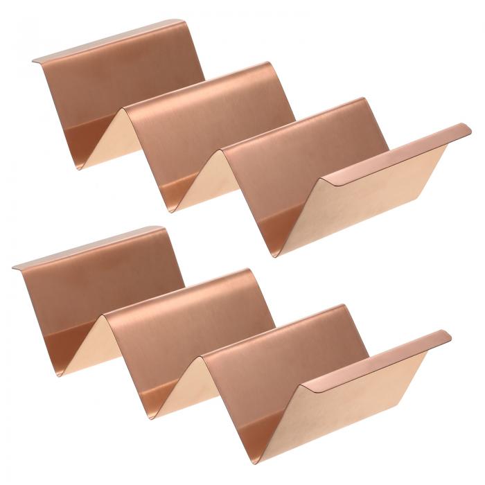 メタルタコスホルダー ステンレススチール タコスラ ック 波形タコストレイ ホームパーティー レストラン用 食器洗い機対応 ブロンズ 2個