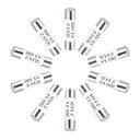 セラミックカートリッジヒューズ 6A 250V 6x25mm セラミックヒューズの高速ブロー交換 アンプ省エネランプバラスト用 10個
