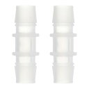 2個のプラスチックホースバーブフィッティング 1/2