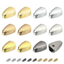 メタルジッパーストッパー 9 mm サムジッパーテールクリッププラグヘッド DIY装飾用レザークラフトハードウェア 6カラー 30個
