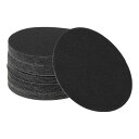 HEROFFIX サンドペーパーフック&ループサンディングシート125x125mmブラック80グリットラウンド効率的な研磨および研磨自動車製造および修理木工作業