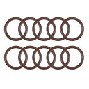 フッ素ゴムOリング 13 mm外径 10mm内径 1.5mm幅 メトリックFKMシーリングガスケット 10個入り