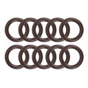 フッ素ゴムOリング 19mm外径 13 mm内径 3 mm幅 メトリックFKMシーリングガスケット 10個入り