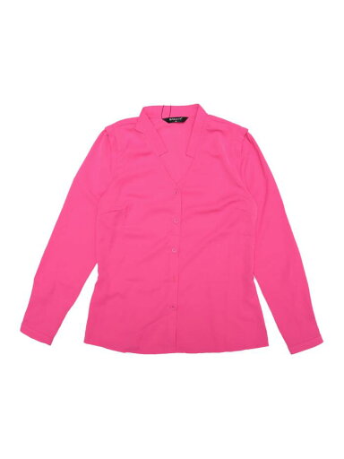 Allegra K シフォンブラウス シャツ Vネック ワーク オフィス ボタンアップ エレガント レディース フクシア XS Allegra K シフォンブラウス シャツ Vネック ワーク オフィス ボタンアップ エレガント レディース フクシア XS