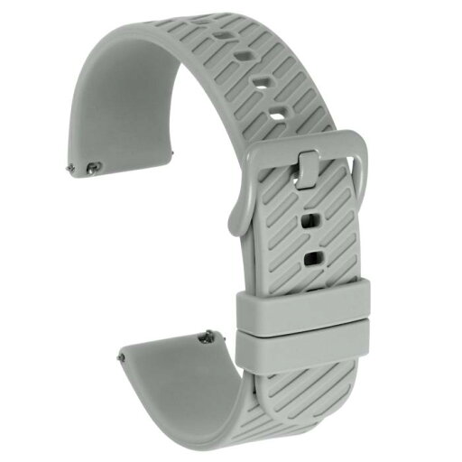 シリコンウォッチバンド 22mm 腕時計ストラップ クイックリリース式 男女兼用 グレー シリコンウォッチバンド 22mm 腕時計ストラップ クイックリリース式 男女兼用 グレー