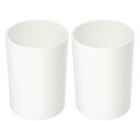 VOCOSTE 浴室用歯ブラシタンブラー PPカップ 浴室 キッチン用 12x7.4cm 白 2(3)