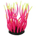 VOCOSTE ソフトシリコン光る水族館シミュレーションコーラル 10cm 水槽装飾用蛍光フローティング水生人工サンゴ ローズレッド