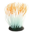 VOCOSTE ソフトシリコン光る水族館シミュレーションコーラル 12cm 蛍光フローティング水生人工サンゴ 水槽の装飾用 オレンジ