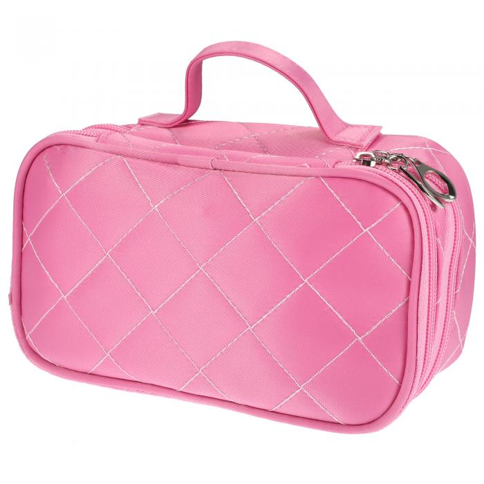 VOCOSTE トラベルダブルレイヤー化粧ポーチ メイクブラシホルダー メイクアップオーガナイザーバッグ ..