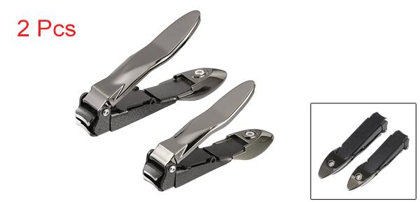 VOCOSTE 爪切り ネイルケア用 爪切りセット ステンレス鋼 2個 ブラック