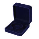 VOCOSTE バングルボックス ジュエリー展示ボックス 婚約破棄用化粧箱 スエード 青