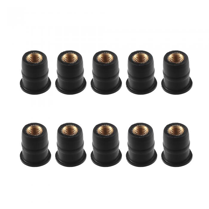 M5 ウェルナット フェアリングファスナー オートバイのフロントガラスのネジ ウインドスクリーンナット..