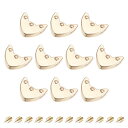 メタルジッパーストッパー ネジ付き 19 mm ジッパーテールクリップ プラグヘッド DIY装飾用レザークラフトハードウェア ゴールドトーン 12個