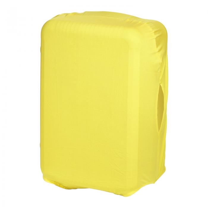 PATIKIL 伸縮性のあるシルク製 荷物カバー スーツケースカバー ラゲッジカバー 洗濯可能 イェロー 50cm車輪付きスーツケース用