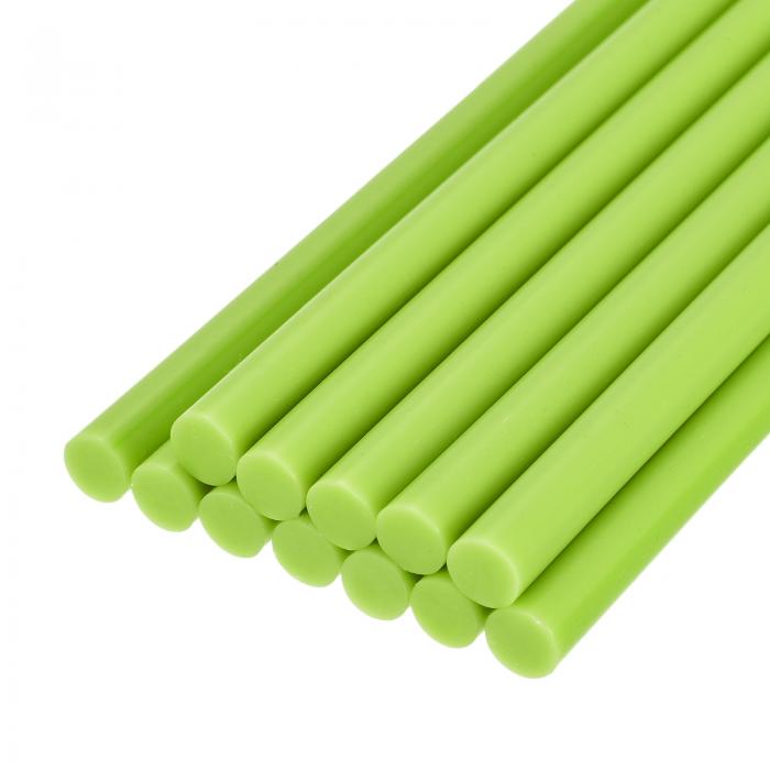 ミニホットグルースティック 11mm x 200mm 明るい緑色 12個