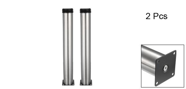 家具の足 レベリング足 15mmの調節可能な範囲 400mm-415mm ステンレススチール プラスチック 2個入り [2]