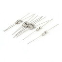 ヒューズ管 3mmx10mm 軸方向 速断 ガラス 5A 250V リード 10個