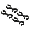 PATIKIL トレッキングポールクリップ 4個 ウォーキングスティック アクセサリー ダブルロッドバックルコネクター 屋外ハイキングキャンプ用|詳細画像