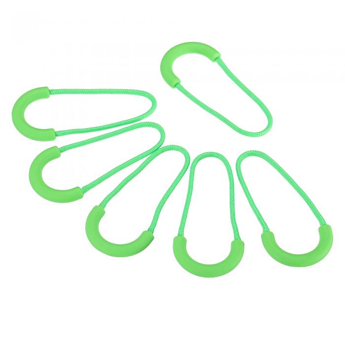 PATIKIL ジッパープル 30個 延長ハンドルコード 指の使用 プラスチック U字型 タブ タグエンデター 荷物 バックパック用 グリーン
