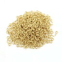 ねじアイフック セルフタッピングねじ ねじ込み式ハンガー アイシェイプリングフック ゴールデン 1.5 mmx10 mm 480個