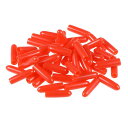?ねじプロテクター?2mm?丸型エンドキャップカバー?チューブキャップ?レッド?50個入り(4)