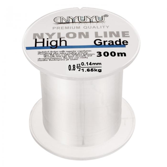 PATIKIL 984FT/328ヤード3lbナイロン釣りライン ナイロンフルオロカーボンコート製 クリア 0.8# コードチャーム装飾壁バルーンランタン 耐摩...