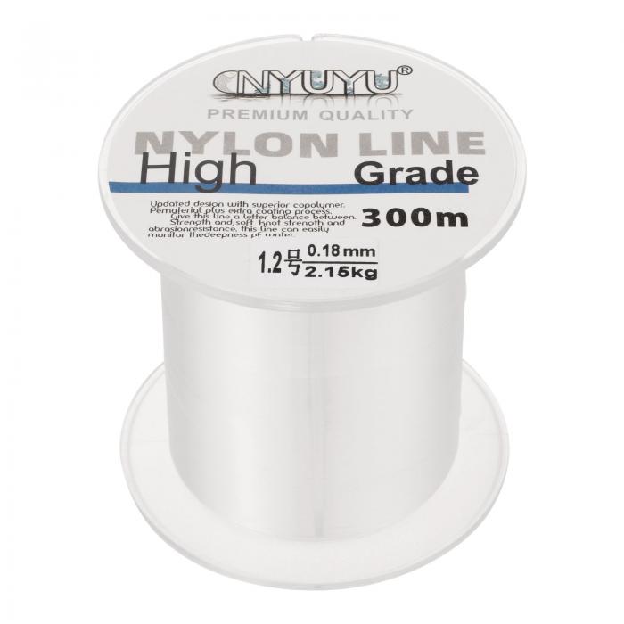 PATIKIL 984FT/328ヤード5lbナイロン釣りライン ナイロンフルオロカーボンコート製 クリア 1.2# コードチャーム装飾壁バルーンランタン 耐摩...