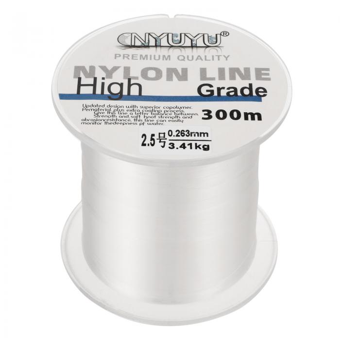 PATIKIL 984FT/328ヤード8lbナイロン釣りライン ナイロンフルオロカーボンコート製 クリア 2.5# コードチャーム装飾壁バルーンランタン 耐摩...