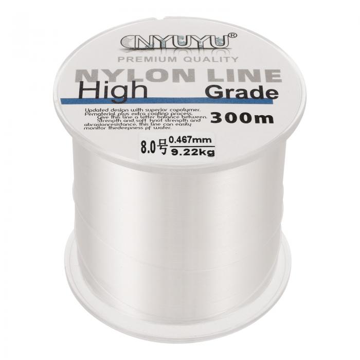 PATIKIL 984FT/328ヤード20lbナイロン釣りライン ナイロンフルオロカーボンコート製 クリア 8.0# コードチャーム装飾壁バルーンランタン 耐...