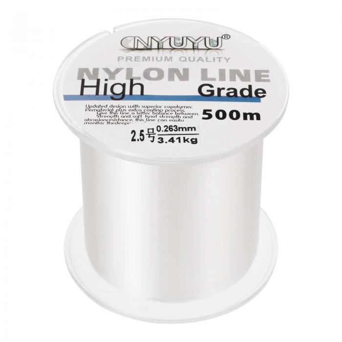 PATIKIL 1640FT/547ヤード8lbナイロン釣りライン ナイロンフルオロカーボンコート製 クリア 2.5# コードチャーム装飾壁バルーンランタン 耐...