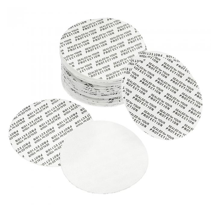 PATIKIL 51mm フォームリッドライナー 50個 PEフォーム 耐タンパー 感圧シール ボトルキャップライナーシール用