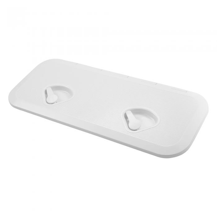 X AUTOHAUX マリンデッキアクセス検査ハッチ ボート用プレート蓋カバー 607x243 mm ホワイト