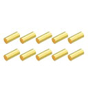 真鍮管スペーサービーズ 2 mm x 5 mm グロッシービード 1.7 mm内径 DIYジュエリー製作 工芸プロジェクト用 ブラストーン 100個