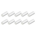 真鍮管スペーサービーズ 2 mm x 5 mm グロッシービード 1.7 mm内径 DIYジュエリー製作 工芸プロジェクト用 シルバートーン 100個