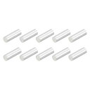 真鍮管スペーサービーズ 2 mm x 6 mm グロッシービード 1.7 mm内径 DIYジュエリー製作 工芸プロジェクト用 シルバートーン 300個