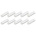 真鍮管スペーサービーズ 2 mm x 7 mm グロッシービード 1.7 mm内径 DIYジュエリー製作 工芸プロジェクト用 シルバートーン 300個