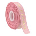 個性 的なグログランリボン 幅25mm 長さ45m バレンタイン プリントリボン 結婚式 お気に入り 粗布サテンリボン ピンク プレゼント 包装 花束 愛は永遠