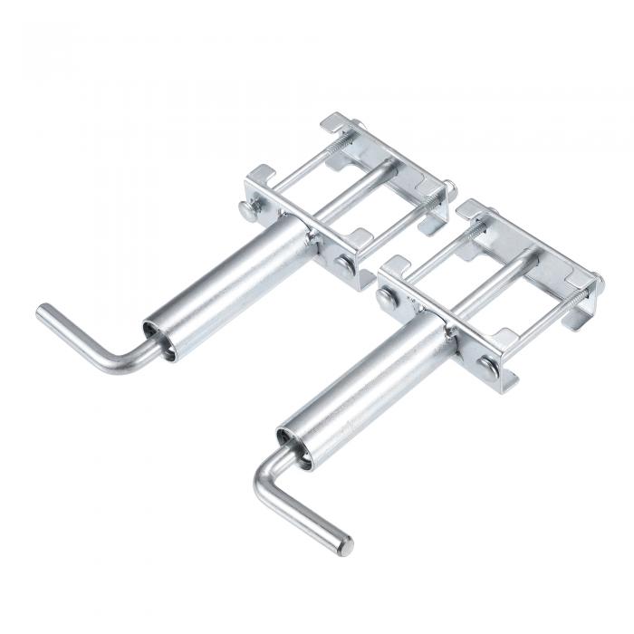 クイックリリースプルピン アウター トレーラー用 第五輪着陸装置 耐久性のある金属 1セット シルバー..