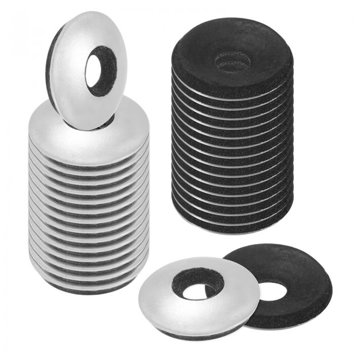 M METERXITY 100パックEPDMボンデッドシーリングラバーワッシャー 304ステンレススチール#12 x 5/8"OD..