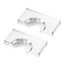 PATIKIL 2個入り 2 1/4“プールボール用アクリルビリヤードロケーター ビリヤードボールポジションマーカー クリア