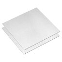 6061 アルミニウムシート 2 個 100mm x 100mm 長方形アルミニウムプレート 厚さ 1.5mm の平らな金属ストック 保護フィルム付き