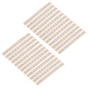 ハンガーグリップ 洋服ハンガーストリップ シリコーン接着剤 滑り止め 木製プラスチックハンガー用 70 mm x 7 mm クリア 100個